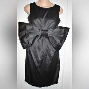 LAURA GALIC Black Large Bow Party Formal Dress size 2/4 Womens